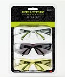 imagen de 3M Peltor Sport SecureFit SF400-P3PK-6 Gris, Ámbar, Transparente Gafas de seguridad - 051141-99509