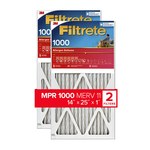 imagen de 3M Filtrete Defensa contra los alérgenos 14 pulg. x 25 pulg. x 1 pulg. 9804-2PK-HDW MERV 11, 1000 MPR Filtro de aire - 32495