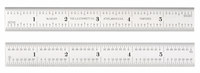 imagen de Starrett Acero templado para muelles Regla de acero - longitud de 6 pulg. - ancho de 3/4 pulg. - espesor de 3/64 pulg. - C616R-6