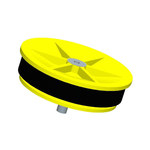 imagen de MSA Xtirpa Tapa del adaptador IN-2272 - 4 pulg. - Goma/plástico - Amarillo/negro - 2272