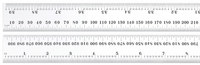 imagen de Starrett Acero templado para muelles Regla de acero - longitud de 39-1/4 pulg. (1000mm) - ancho de 32 mm - espesor de 1.2mm - C636-1000