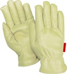 imagen de Red Steer 1512 White Large Grain Cowhide Leather Driver's Gloves - Keystone Thumb - 1512-L
