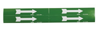 imagen de Brady 93257 Marcador de tubería autoadhesivo - Vinilo - Blanco sobre verde - B-946