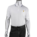 imagen de PIP Uniform Technology BP801SC-WH-L ESD Polo Shirt - Large - White - 45923