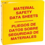 imagen de Brady Prinzing Carpeta de hojas de datos GHS y MSDS 2027 - Inglés/Español - Rojo sobre amarillo - 46075