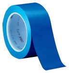 imagen de 3M 471 IW Blue Marking Tape - 1/4 in Width x 36 yd Length - 5.2 mil Thick - 68845