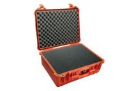 imagen de Pelican 1600 NL/WF Orange Protective Hard Case, Polypropylene, Polyurethane Foam Padding, 24.39 in x 19.36 in - 16014