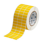 imagen de Brady THT-5-472-10-YL Rollo de etiquetas troqueladas para impresoras - 1 pulg. x 1/2 pulg. - Poliimida - Amarillo - B-472
