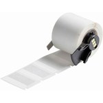 imagen de Brady M6-104-427 Etiquetas autolaminables para cables y alambres - 1.5 pulg. x 1 pulg. - Vinilo - Blanco, transparente - B-427
