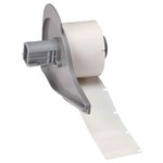 imagen de Brady M710 M7-19-417 Etiquetas autolaminables para cables y alambres - 1 pulg. x 1 pulg. - Vinilo - Blanco, transparente - B-417