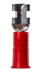 imagen de 3M Highland FDV18-250Q Red Butted Vinyl Plastic Butted Quick-Disconnect Terminal - 0.87 in Length - 0.08 in Inside Diameter - 60008