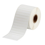 imagen de Brady THT-151-7425-2-SC Rollo de etiquetas troqueladas para impresoras - 0.25 pulg. x 2 pulg. - Polipropileno - Blanco - B-7425