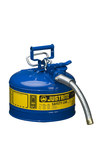 imagen de Justrite Accuflow Lata de seguridad 7225330 - Azul - 2 1/2 gal Capacidad - Acero - 14064