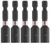 imagen de Bosch Impact Tough 1/4 pulg. Hexagonal Puntas de tuerca ITNS14B - Acero De Aleación - 1 pulg. Longitud - 48483