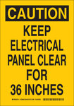 imagen de Brady B-555 Aluminio Rectángulo Cartel de seguridad eléctrica Amarillo - 10 pulg. Ancho x 14 pulg. Altura - 126963