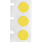 imagen de Brady M4-83-499-YL-BK Etiquetas adhesivas multiuso agresivas - 0.5 pulg. x 0.5 pulg. - Nailon - Negro sobre amarillo - B-499