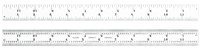 imagen de Starrett Acero templado para muelles Regla de acero - longitud de 12 pulg. - ancho de 1 pulg. - espesor de 3/64 pulg. - 604R-12