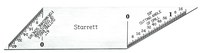 imagen de Starrett Acero Cuadrado doble de lectura en pulgadas - longitud de 3-1/2 pulg - 13D