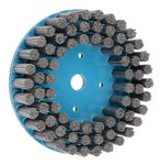 imagen de Weiler Nylox Silicon Carbide Bristle Disc - Fine Grade - Unthreaded Hole Attachment - 7/8 in Center Hole - 8 in Outside Diameter - 0.090 X 0.045 in Bristle Diameter - 85920