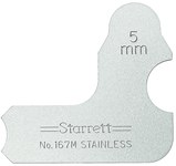 imagen de Starrett Acero Medidor de radio - 167M-5