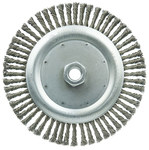 imagen de Weiler Vortec Pro 36297 Wheel Brush - 7 in Dia - Knotted - Stringer Bead Steel Bristle