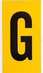 imagen de Brady 1570-G Etiqueta en forma de letra - G - Negro sobre amarillo - 5 pulg. x 9 pulg. - B-946