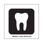 imagen de Brady B-302 Poliéster Cuadrado Señal dental Blanco - 8 pulg. Ancho x 8 pulg. Altura - Laminado - 142585