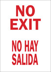 imagen de Brady B-555 Aluminio Rectángulo Letrero de puerta Blanco - 10 pulg. Ancho x 14 pulg. Altura - Idioma Inglés/Español - 29081