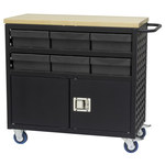 imagen de Akro-mils Carro de estante con persianas MA3618BLD1 - 800 lb capacidad - Negro - Acero - MA3618BLD1 GRAY