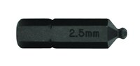 imagen de Bondhus ProGuard 2.5mm Ball Tip Insert Bit 11054 - Protanium Steel - 25 mm Length