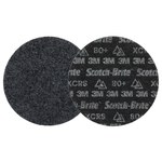 imagen de 3M Scotch-Brite Disco de acondicionamiento de superficies de cambio rápido 67208 - Cerámica con forma de precisión - 4 pulg. - Extra Grueso - 80+