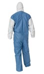 imagen de Kimberly-Clark Kleenguard A40 Blanco/azul XL Laminado de película microporosa Overoles desechables para trabajo y uso general - 036000-37163