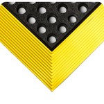 imagen de Wearwell 24/Seven Tapete antifatiga 588.58X3X9.8NBRBYL - 3 pies x 9 pies 8 pulgadas - Nitrilo - Negro con bordes amarillos - 84456