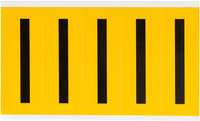 imagen de Brady 1560-I Etiqueta en forma de letra - I - Negro sobre amarillo - 1 3/4 pulg. x 5 pulg. - B-946