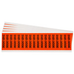 imagen de Brady 152490 Negro sobre naranja Rectángulo Paño de vinilo Etiqueta de voltaje y conducto - Ancho 2.25 pulg. - Altura 0.5 pulg. - B-498