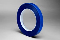 imagen de 3M 8902 Blue Polyester Masking Tape - 1/2 in Width x 72 yd Length