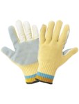 imagen de Global Glove K300LF Gris/Amarillo Grande Kevlar/Cuero Guantes resistentes a cortes - k300lf lg