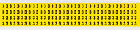 imagen de Brady 3400-3 Etiqueta de número - 3 - Negro sobre amarillo - 1/4 pulg. x 3/8 pulg. - B-498