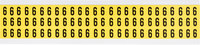 imagen de Brady 3410-6 Etiqueta de número - 6 - Negro sobre amarillo - 11/32 pulg. x 1/2 pulg. - B-498