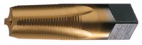 imagen de Cleveland 975 1/8-27 NPTF Medium Hook Tapered Pipe Tap C55682 - 4 Flute - TiN - 2.125 in Overall Length - High-Speed Steel
