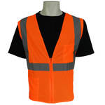 imagen de Global Glove Frogwear GLO-006 Chaleco de alta visibilidad GLO-006/LG - tamaño Grande - Poliéster - Naranja fluorescente - ANSI clase 2 - glo-006 lg