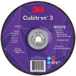 imagen de 3M Cubitron 3 Cut-Off Wheel 90049 - Type 27 (Depressed Center) - 7 in - Precision Shaped Ceramic Aluminum Oxide - 36+