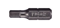 imagen de Vega Tools 2.5 mm Hex Cónico Insertar Broca impulsora 125HT025A - Acero S2 Modificado - 1 pulg. Longitud - Gris Gunmetal acabado - 00117