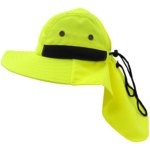 imagen de Global Glove FrogWear Amarillo/verde reflectante 22 pulg. Poliéster Sombrero de guardabosques - 816679-01799