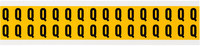 imagen de Brady 1520-Q Etiqueta en forma de letra - Q - Negro sobre amarillo - 9/16 pulg. x 3/4 pulg. - B-946