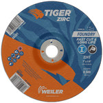 imagen de Weiler Tiger Zirc Rueda de desbaste con centro hundido 68380 - 7 pulg. - Alúmina-zirconia - 24 - T