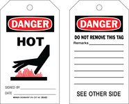 imagen de Brady 86483 Negro/Rojo sobre blanco Poliéster/papel Etiqueta de seguridad del equipo - Ancho 4 pulg. - Altura 7 pulg. - B-837