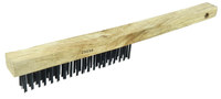 imagen de Weiler Vortec Pro Steel Hand Wire Brush - 1.8 in Width x 12.95 in Length - 0.012 in Bristle Diameter - 25150