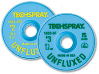 imagen de Techspray #1 Trenza de desoldadura sin fundente - Blanco - 0.035 pulg. x 10 pies - 1830-10F