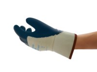 imagen de Ansell Hycron 27-607 Blue 9 Jersey Work Gloves - Nitrile Palm Only Coating - Rough Finish - 207302